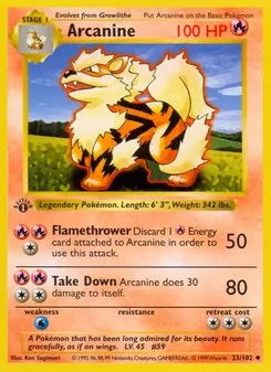 Kaart Arcanine