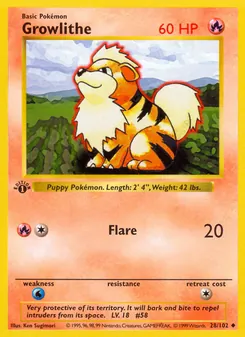 Kaart Growlithe