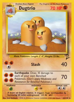 Kaart Dugtrio