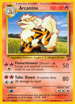 Kaart Arcanine