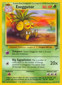 Kaart Exeggutor