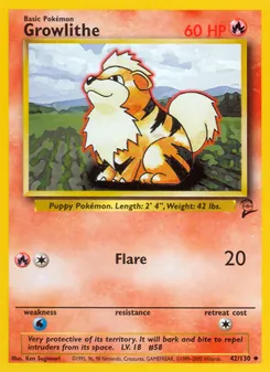 Kaart Growlithe