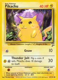 Kaart Pikachu
