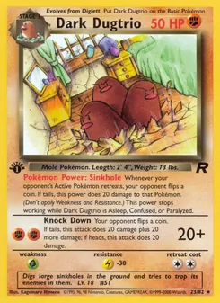 Kaart Dark Dugtrio