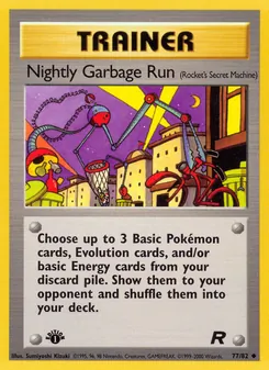 Kaart Nightly Garbage Run