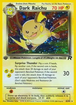 Kaart Dark Raichu
