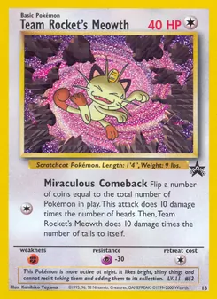 Kaart Team Rocket's Meowth