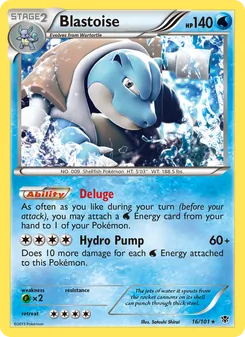 Kaart Blastoise