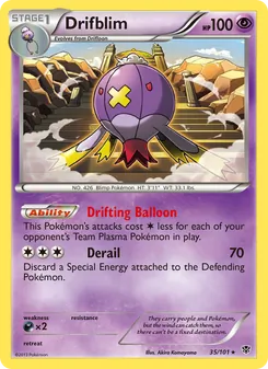 Kaart Drifblim