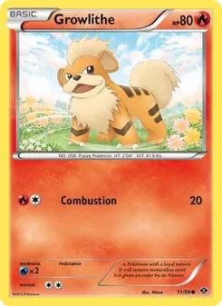 Kaart Growlithe