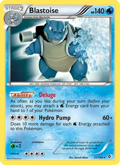 Kaart Blastoise