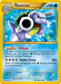Kaart Blastoise