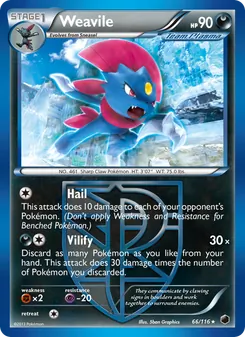 Kaart Weavile