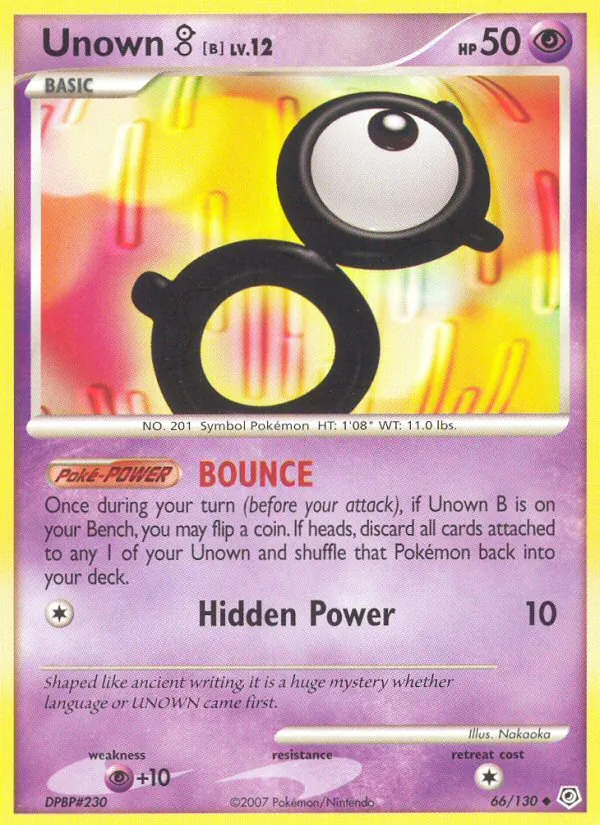 Pokémon card Unown B