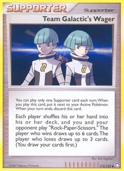 Kaart Team Galactic's Wager