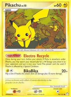 Kaart Pikachu