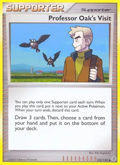 Kaart Professor Oak's Visit