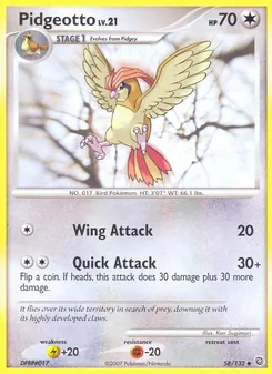 Kaart Pidgeotto