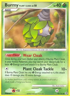 Kaart Burmy Plant Cloak
