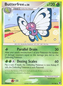 Kaart Butterfree