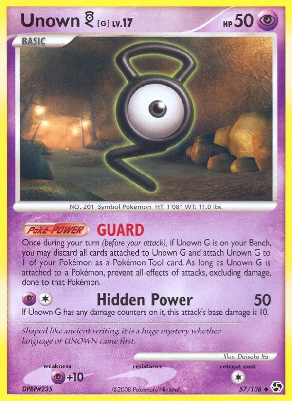 Pokémon card Unown G