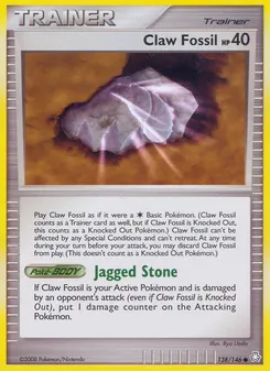 Kaart Claw Fossil