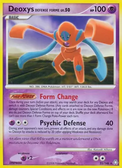 Kaart Deoxys Defense Forme