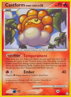 Kaart Castform Sunny Form