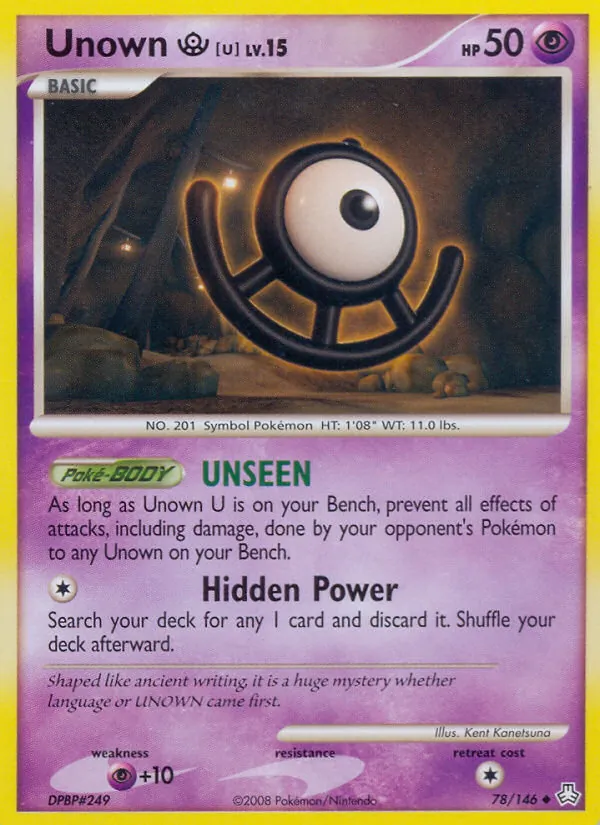 Pokémon-kaart Unown U