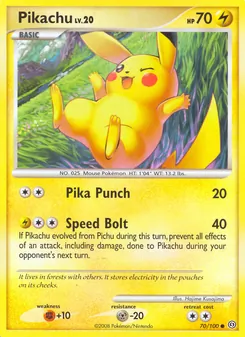 Kaart Pikachu
