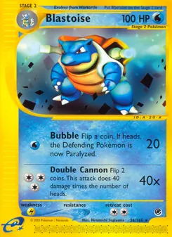Kaart Blastoise