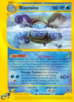 Kaart Blastoise