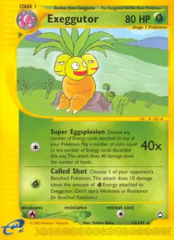 Kaart Exeggutor