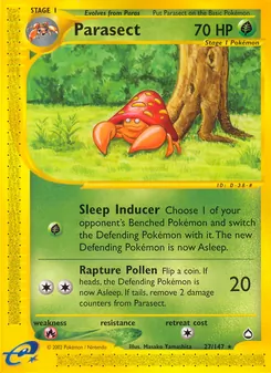 Kaart Parasect