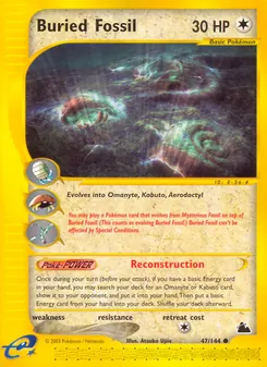 Kaart Buried Fossil