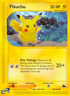 Kaart Pikachu