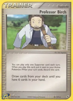 Kaart Professor Birch