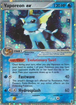 Kaart Vaporeon ex