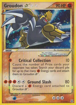 Kaart Groudon Star