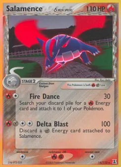 Kaart Salamence δ