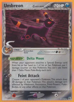 Kaart Umbreon δ