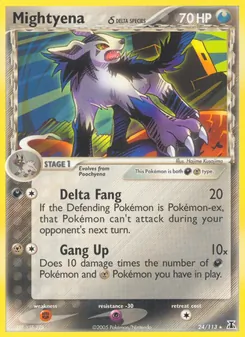 Kaart Mightyena δ