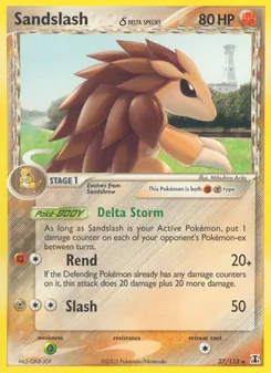 Kaart Sandslash δ