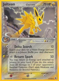 Kaart Jolteon δ