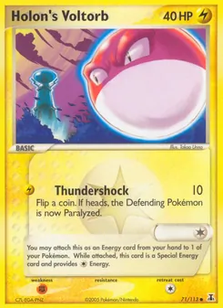Kaart Holon's Voltorb