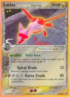 Kaart Latias δ