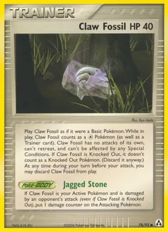 Kaart Claw Fossil