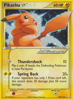Kaart Pikachu Star