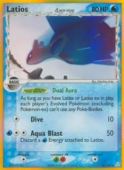 Kaart Latios δ