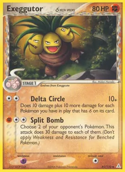 Kaart Exeggutor δ
